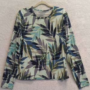 Hang Ten Women's Sun Protection Long Sleeve Swim‎ Shirt Size L